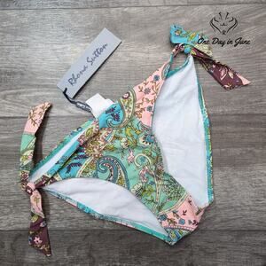 Rhona Sutton Tie Side Bikini Bottom Size 16
